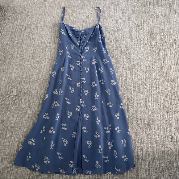 COPY - Reformation Blue Floral Midi Dress - Picture 1 of 8